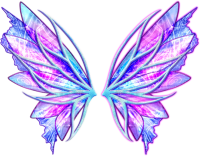 colorful angel wings